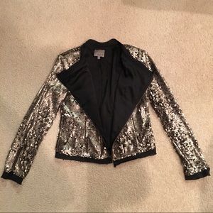 ✨Gold Sequin Zip Up Jacket✨